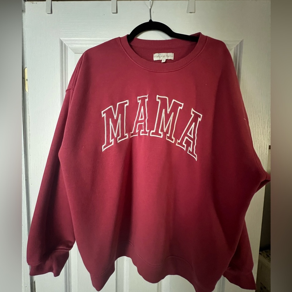 State of Mine Burgundy 'MAMA' Sweater